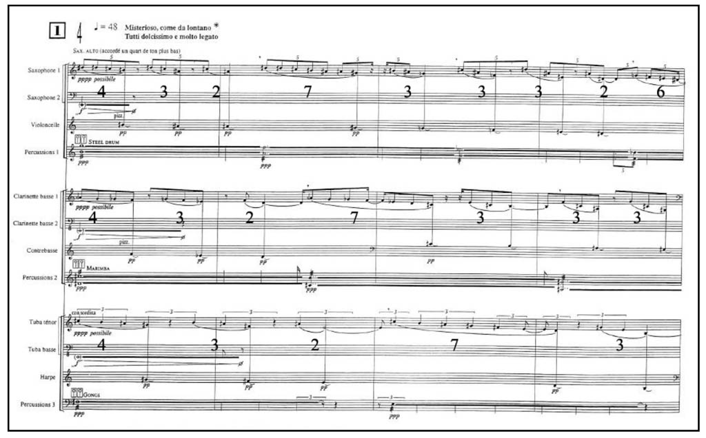 Quatre Chants - Prima Pagina